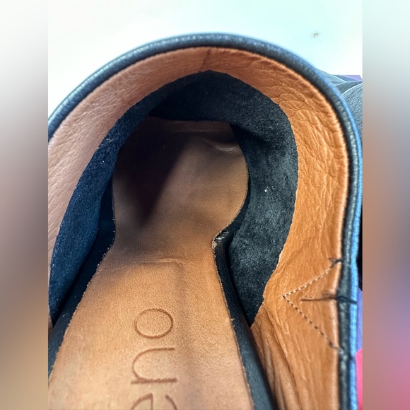 LIGHTY USED WOMENS BUENO JEALOUS MULE SHOES SZ. 8 BLACK LEATHER 3” HEEL - Picture 7 of 11